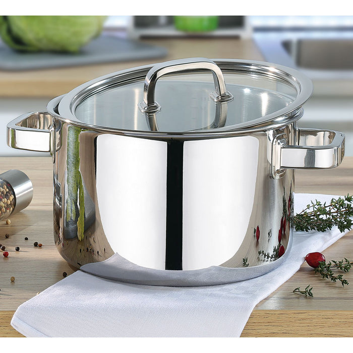 SPRING Kochtopf mit Glasdeckel FINESSE2+ 16 cm