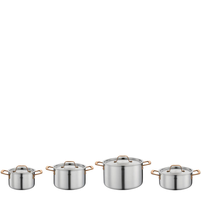 SPRING Topf-Set GOURMET 4-teilig roségold