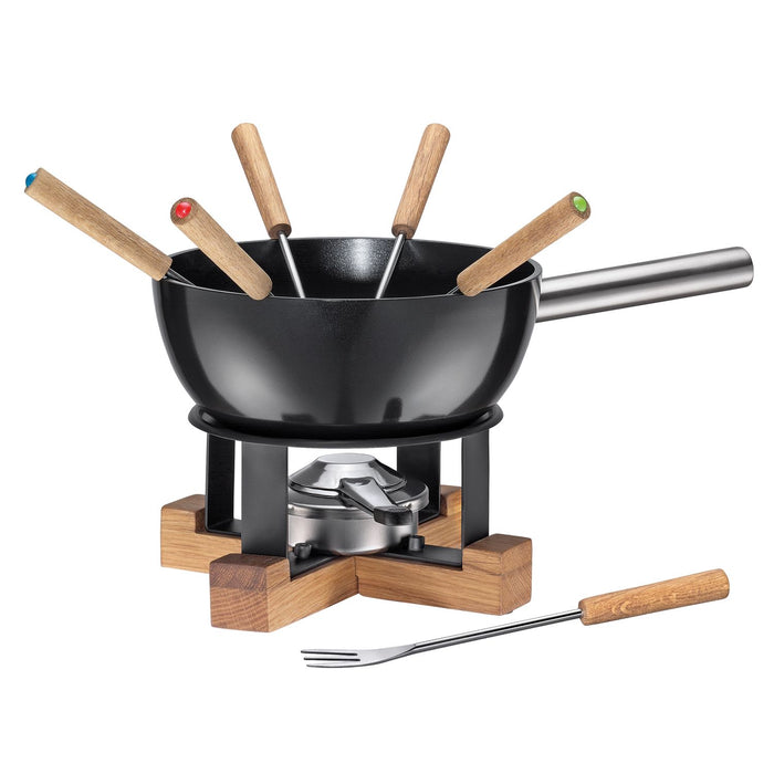 SPRING Käsefondue-Garnitur LAUSANNE schwarz 23 cm