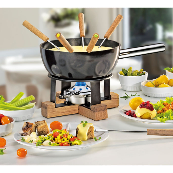 SPRING Käsefondue-Garnitur LAUSANNE schwarz 23 cm