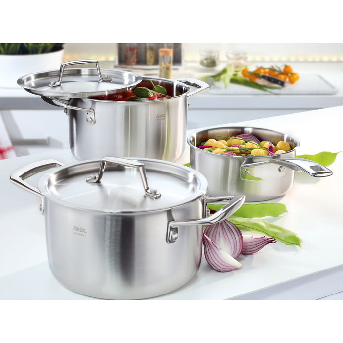 SPRING Topf-Set GOURMET 4-teilig, mit Stielkasserolle