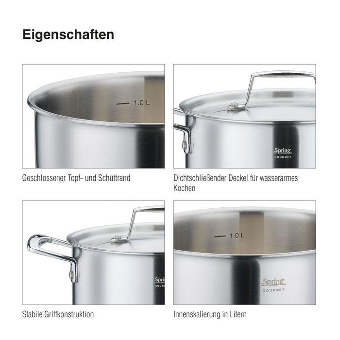 SPRING Topf-Set GOURMET 4-teilig