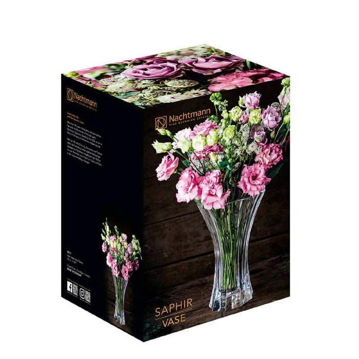 Vase Kristall 80/59 24 cm Saphir