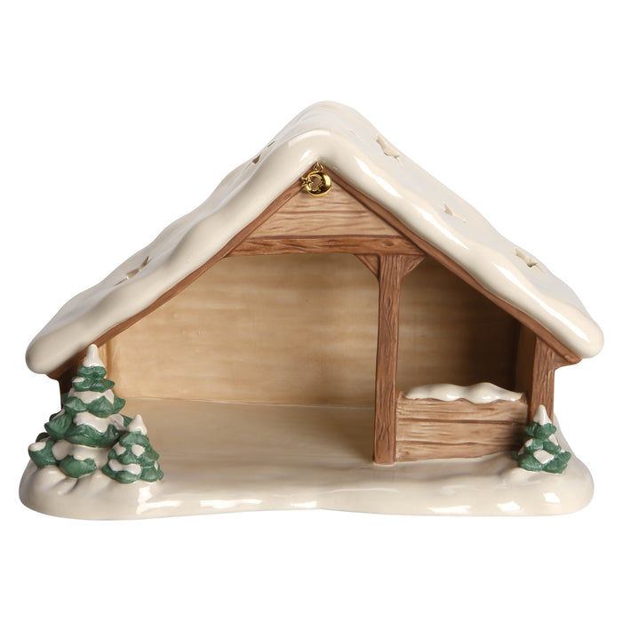 Goebel Krippenstall mit Schnee Krippe