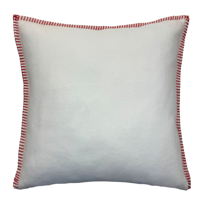 Eagle Products Kissenbezug LISSY , 40 x 40 cm, wollweiß, Kammstich rosa