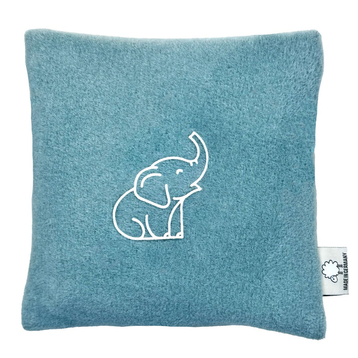 Eagle Products Rapssamenkissen ANNA, 20x20cm, salbei mit Elefant dunkelgrau