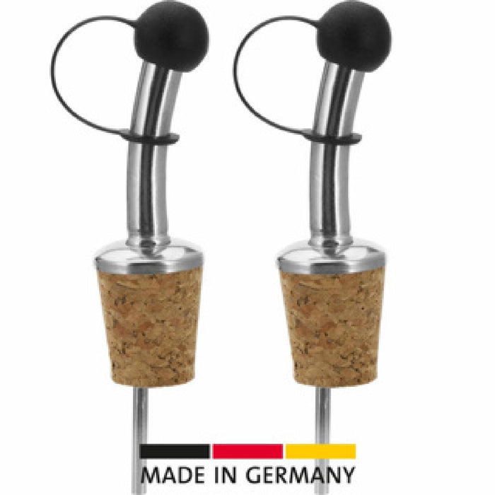 2 Ausgießer »Classic Standard«, Naturkorken, Schlaufenkäppch