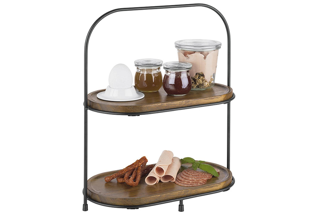 APS APS Etagere schwarz 31x17cm