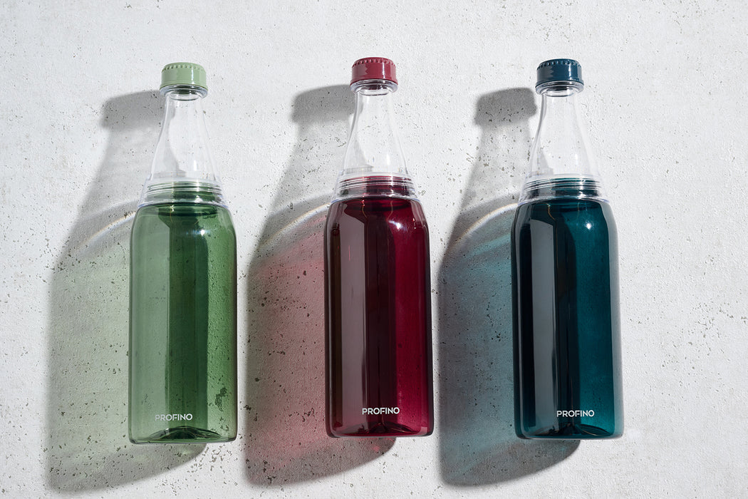 PROFINO Wasserflasche "Sparkle" 750ml, navy-blau