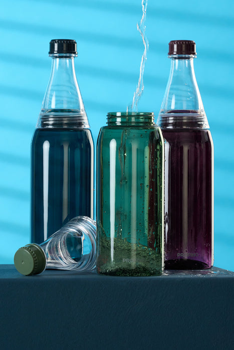 PROFINO Wasserflasche "Sparkle" 750ml, Burgund