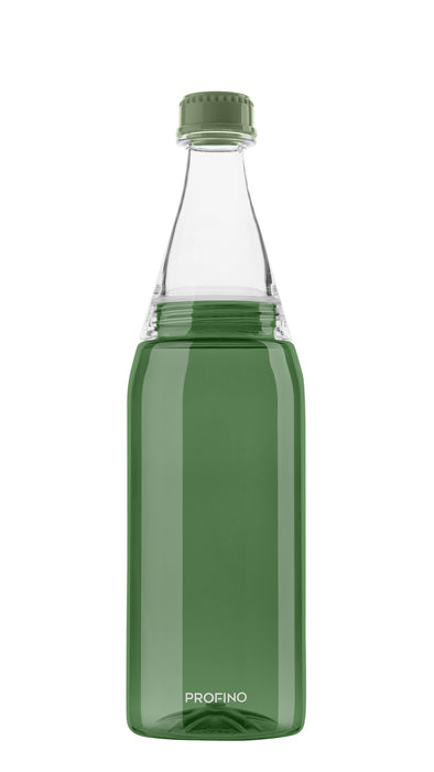 PROFINO Wasserflasche "Sparkle" 750ml, grün