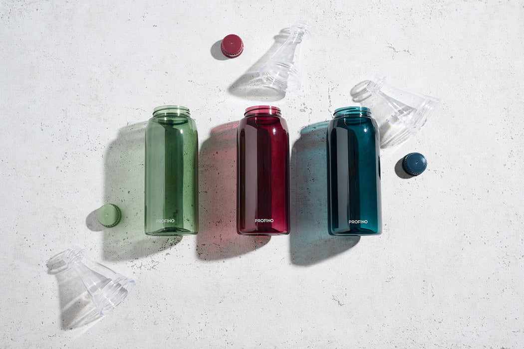 PROFINO Wasserflasche "Sparkle" 750ml, grün