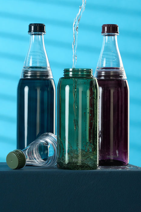PROFINO Wasserflasche "Sparkle" 750ml, grün