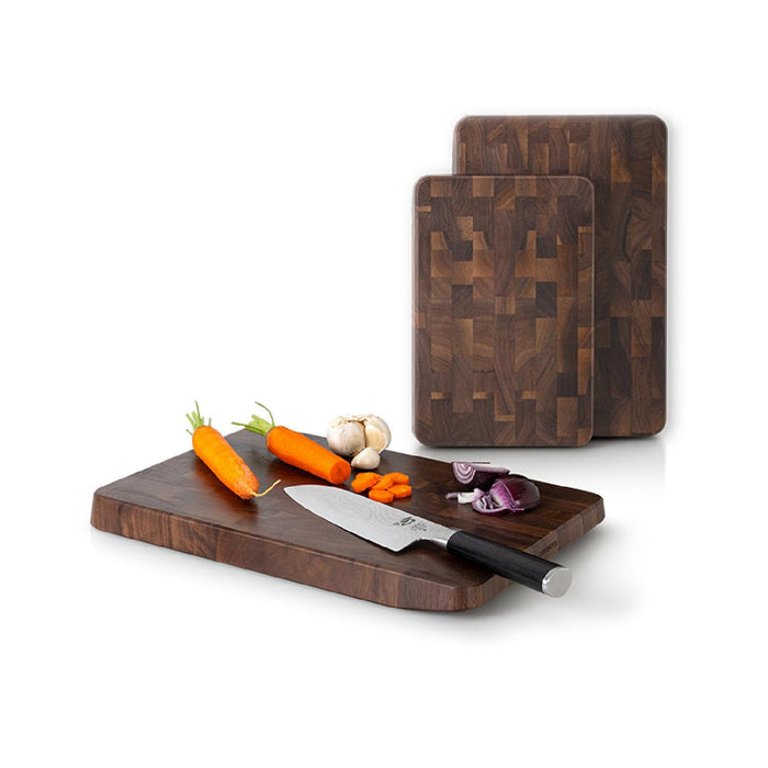 Continenta Schneidebrett 38x25x3 cm Walnuss Stirnholz