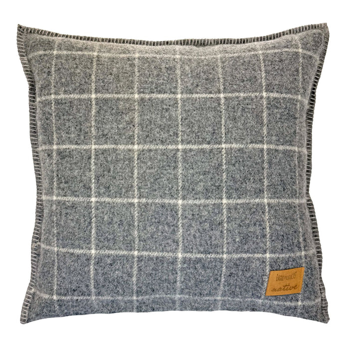 Eagle Products Kissenbezug Franz - native, 50x50 cm, mittelgrau, weiß