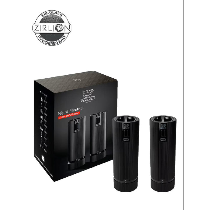 Peugeot LINE Pfeffermühle & Salzmühle elektrisch u'Select schwarz 15 cm