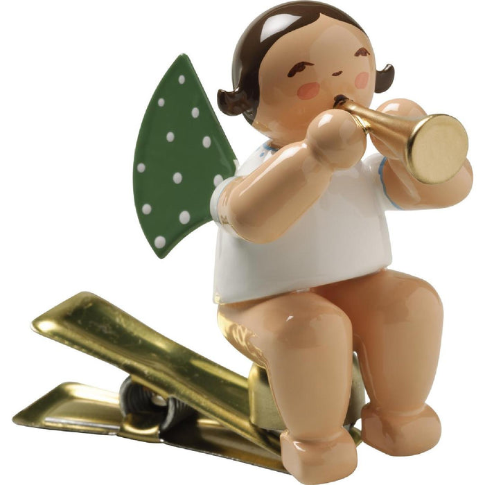 Wendt & Kühn Engel mit Flöte, auf Klemme