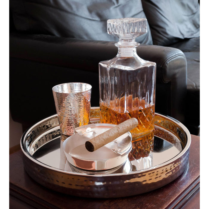 EDZARD Klapp-Ascher Madras Ø 13 cm