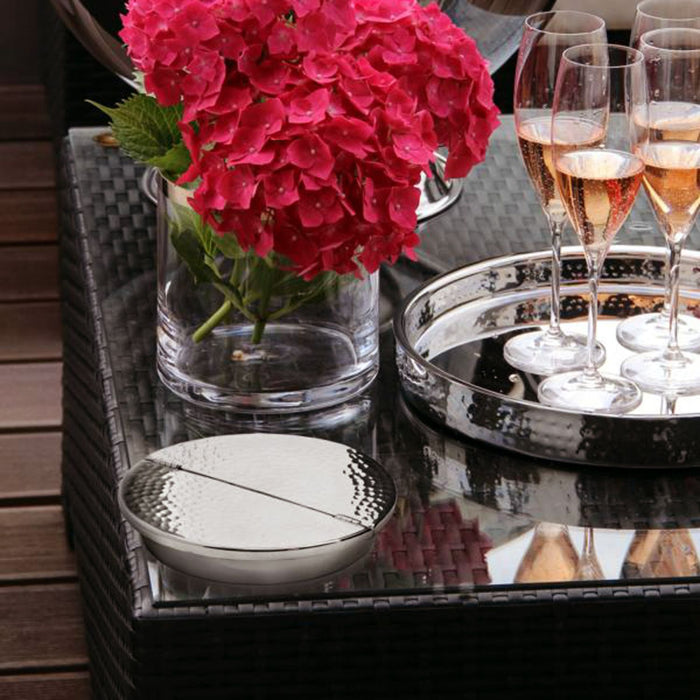 EDZARD Klapp-Ascher Madras Ø 13 cm