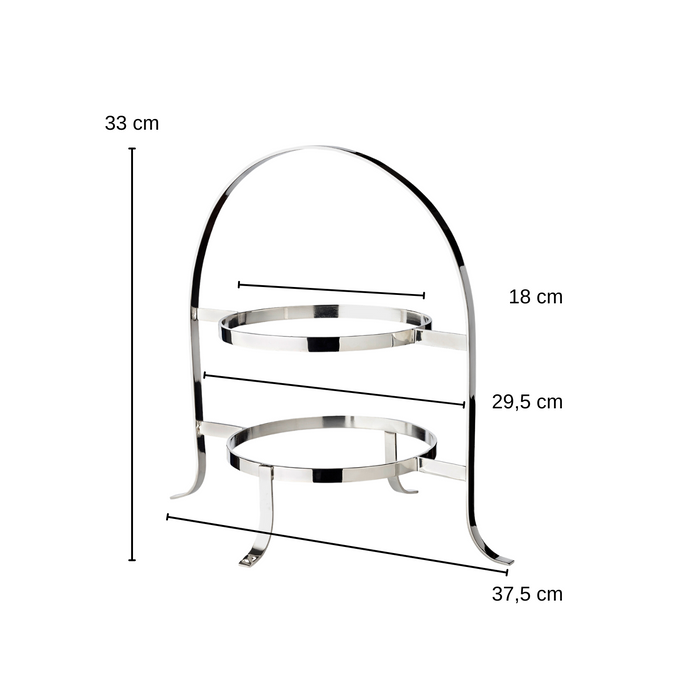 EDZARD Telleretagere Sina für 2 Teller H 33 cm