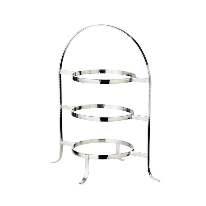 EDZARD Telleretagere Sina für 3 Teller gehämmert H 42 cm