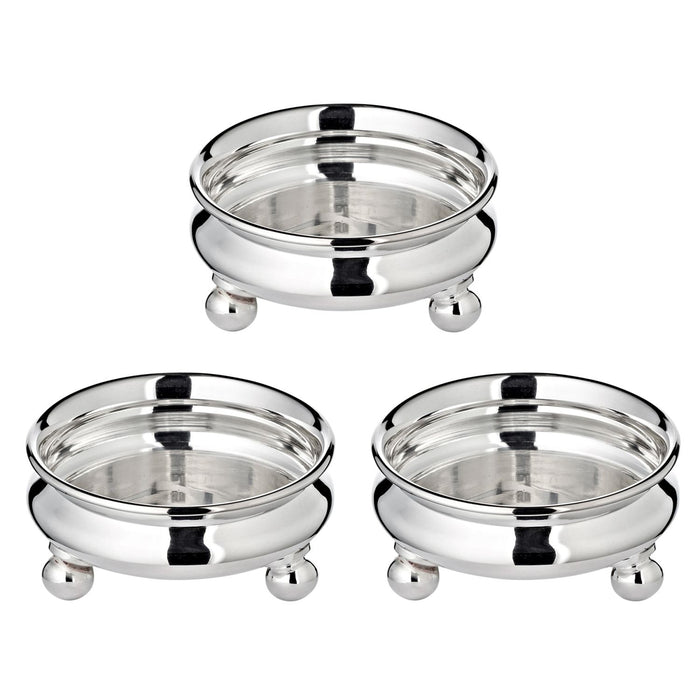 EDZARD Schälchen auf Füßen Santa 3er Satz Ø 8 cm