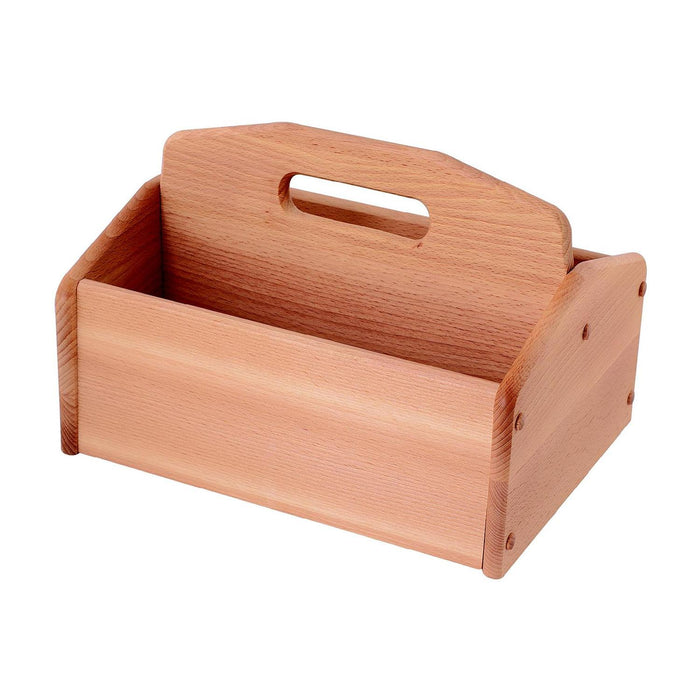 Redecker Schuhputzkiste, offen, geöltes Buchenholz