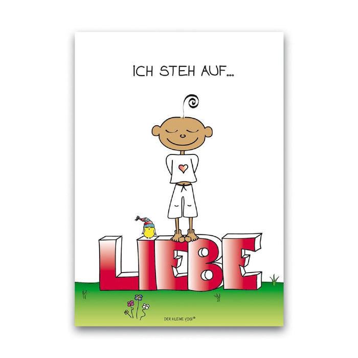 Goebel Postkarten Der kleine Yogi - "Ich steh auf Liebe" - Postkarte