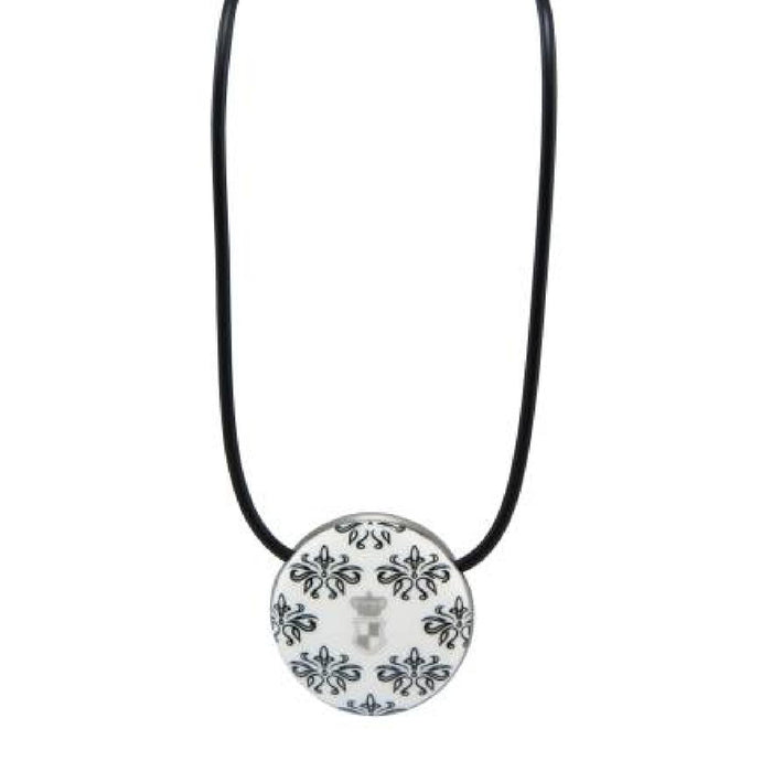 Goebel Black and White Maja von Hohenzollern - Design Dots/Floral - Halskette