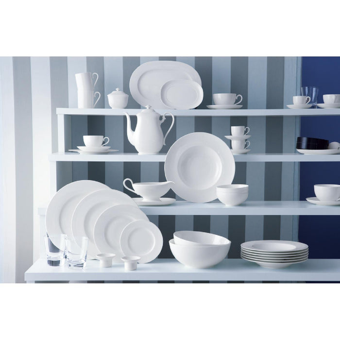 Villeroy & Boch Royal Pastateller, 6er Set, 30 cm, Premium Bone Porzellan, Weiß