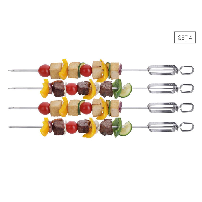 Grillspieße mit Abstreifer, 45 cm  -Set 4