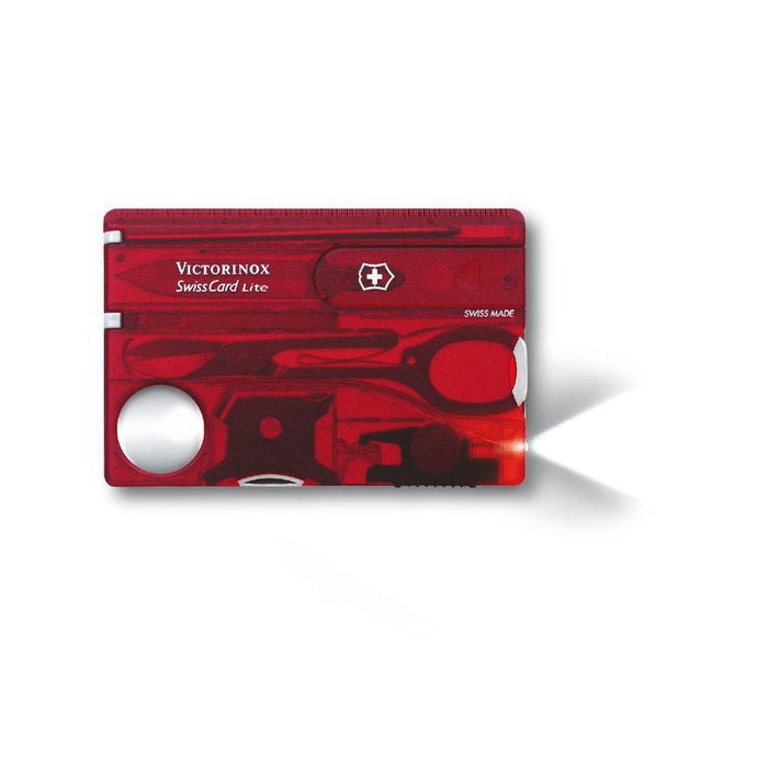 Victorinox Swiss Card Lite, Rot transparent