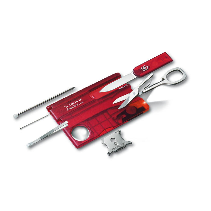 Victorinox Swiss Card Lite, Rot transparent
