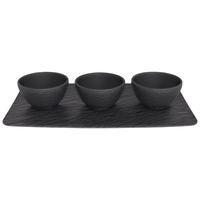 Villeroy & Boch Manufacture Rock Set Dipschälchen 4tlg.