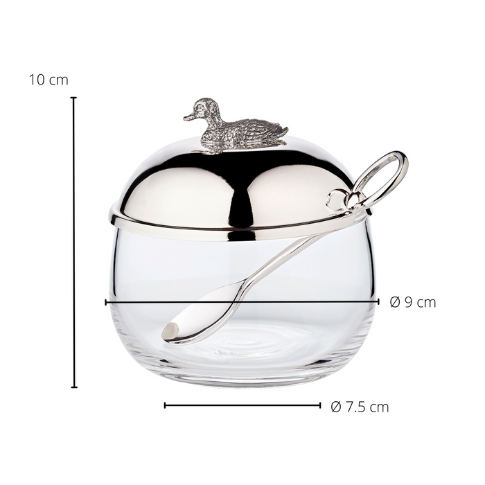 EDZARD Marmeladenglas Ente H 10 cm