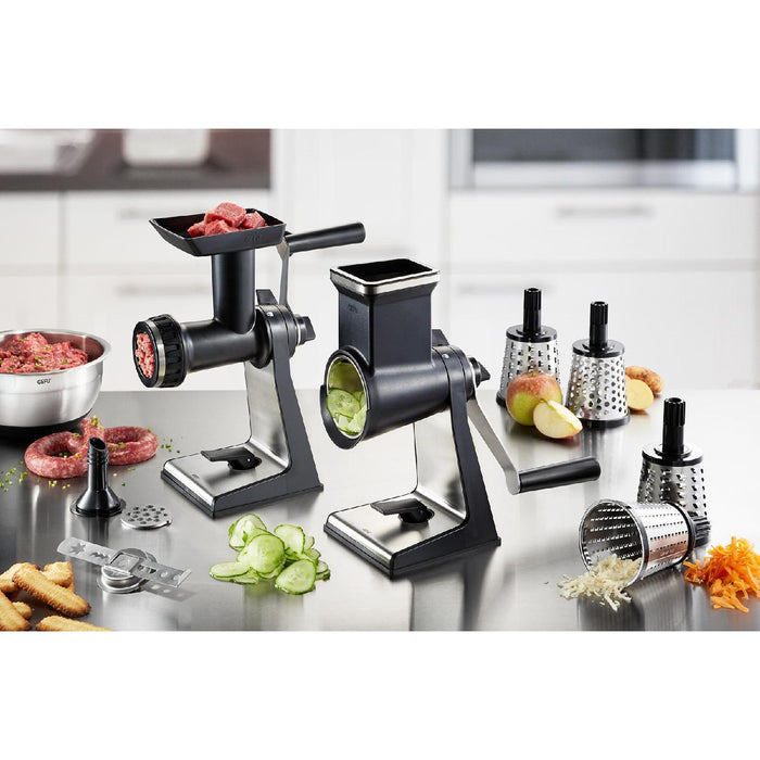 GEFU Set: Trommelreibe + Fleischwolfvorsatz TRANSFORMA®