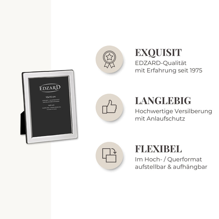EDZARD Fotorahmen 2er Set Salerno 10x 15 cm