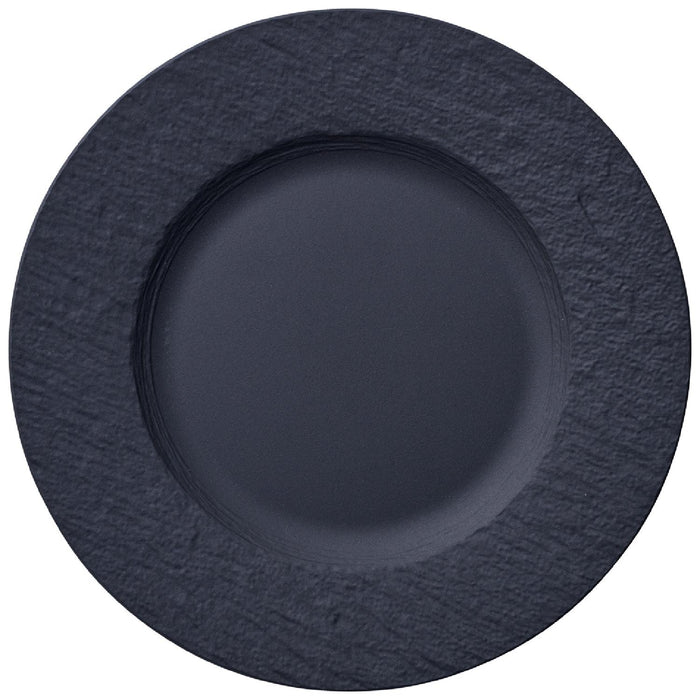 Villeroy & Boch - Manufacture Rock Frühstücks-Set, 6 tlg., Geschirr Set für 2 Personen, Premium Porzellan, Schwarz