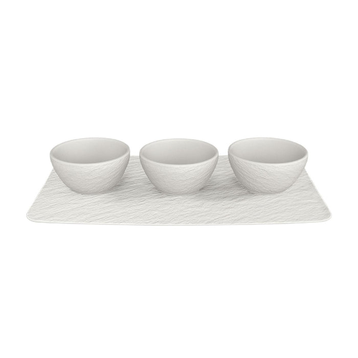 Villeroy & Boch Manufacture Rock blanc Set Dipschälchen 4tlg.