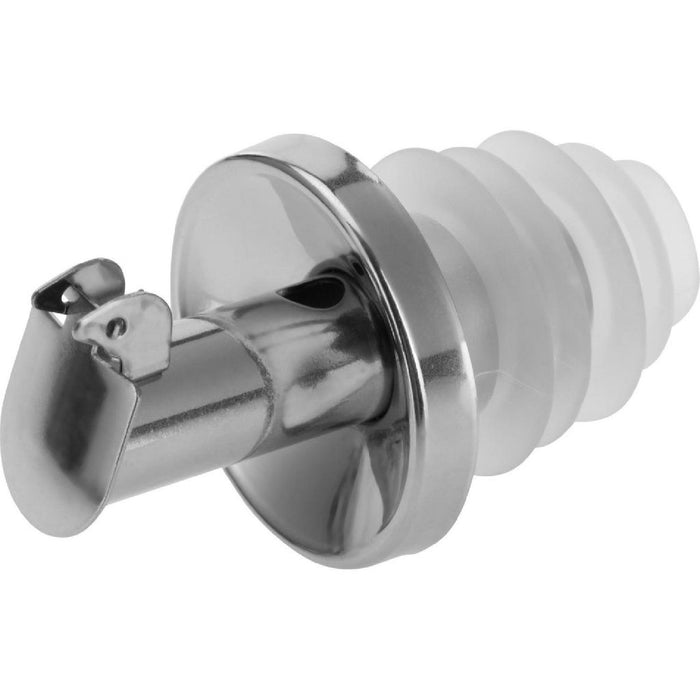 Ausgießer »Inox Öl-Spezial«, Silikonkork, Metallkläppchen