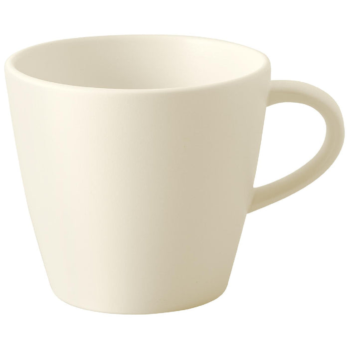 Villeroy & Boch Kaffeeservice Manufacture Rock Blanc, Kaffeegeschirr für 4 Personen, Kaffeetasse 150 ml/Kaffeeuntertasse ø 15,4 cm/Frühstücksteller ø 22 cm, Premium Porzellan, Weiß