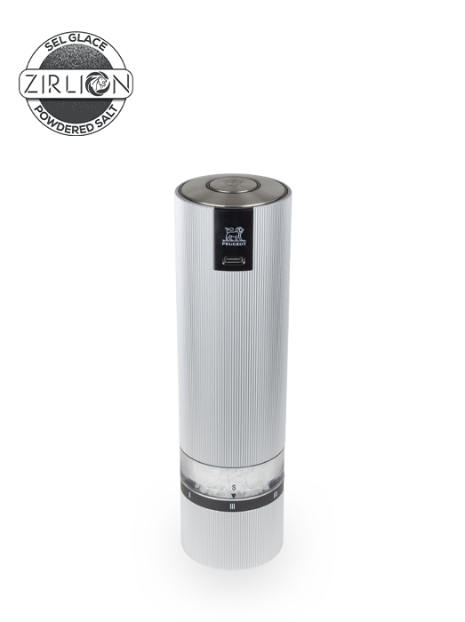 Peugeot Line Sense Elektrische Salzmühle, u‘Select, 20 cm, Aluminium, (wiederaufladbar) Lithium-Ionen-Akku
