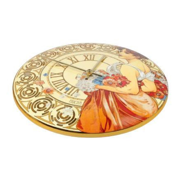 Goebel Alphonse Mucha  Sommer 1900 Wanduhr