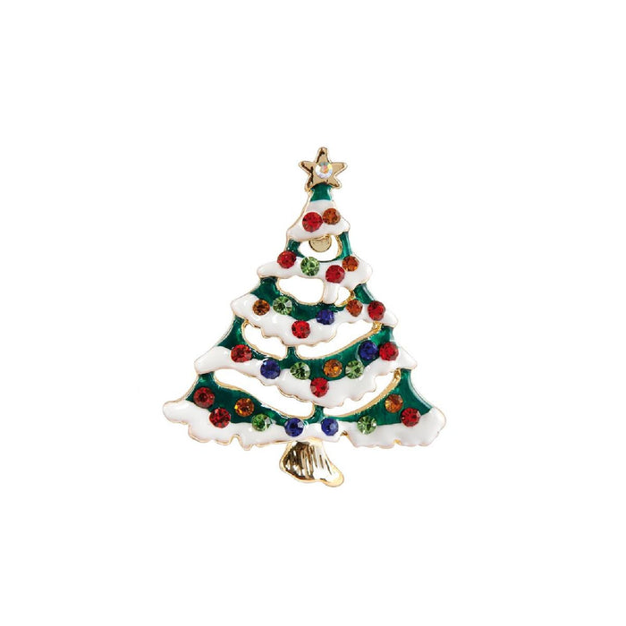 Goebel Fitz & Floyd Christmas Collection Baum mit bunten Kugeln - Brosche