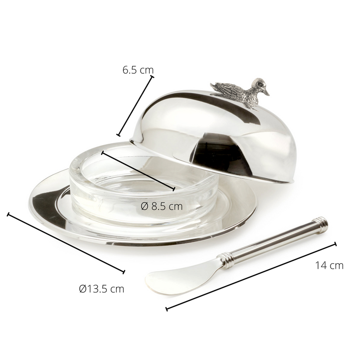 EDZARD Buttergl. Ente m. Messer Ø 14 cm