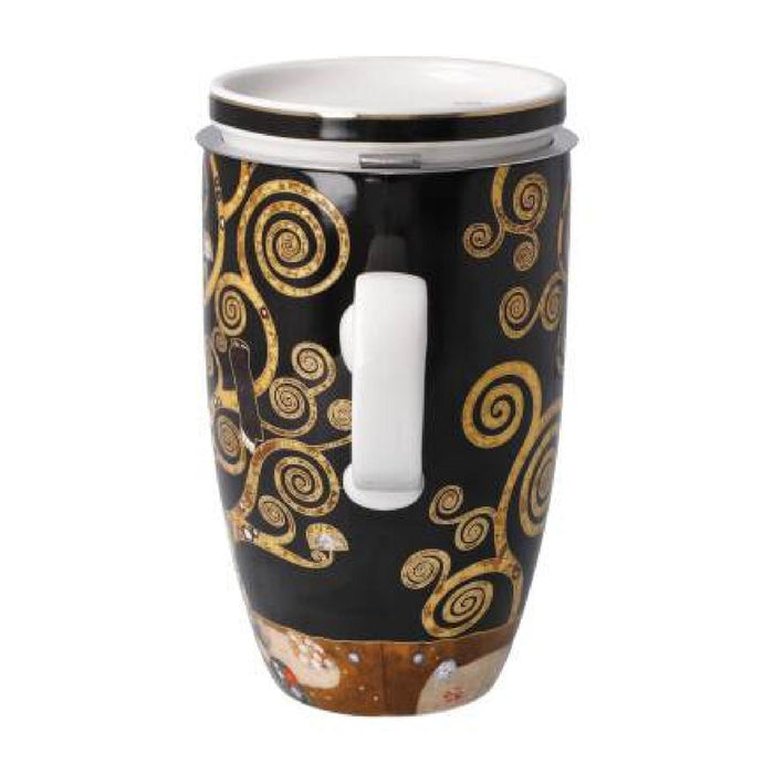 Goebel Gustav Klimt  Der Lebensbaum Teetasse mit Deckel und Sieb