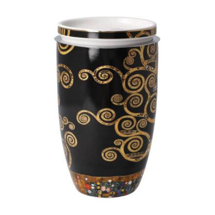 Goebel Gustav Klimt  Der Lebensbaum Teetasse mit Deckel und Sieb
