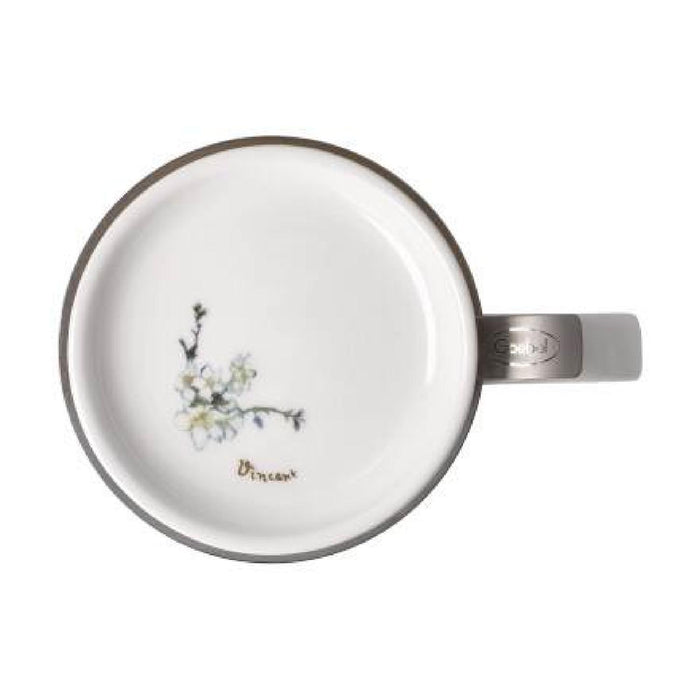Goebel Vincent van Gogh  Mandelbaum Blau Teetasse mit Deckel und Sieb