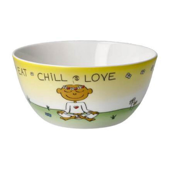 Goebel Wohnaccessoires Der kleine Yogi - "Eat Chill Love" - Schale
