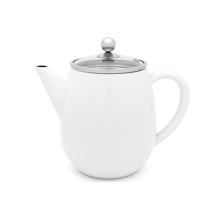 Teekanne Duet EVA matt weiß